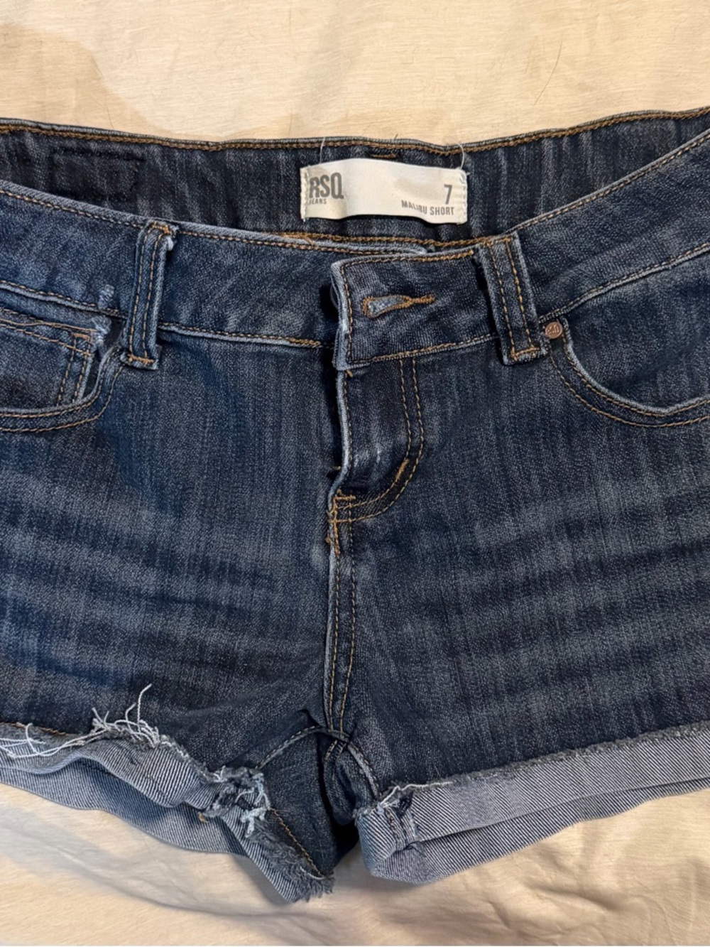 RSQ Dark Blue Denim Jean Shorts
